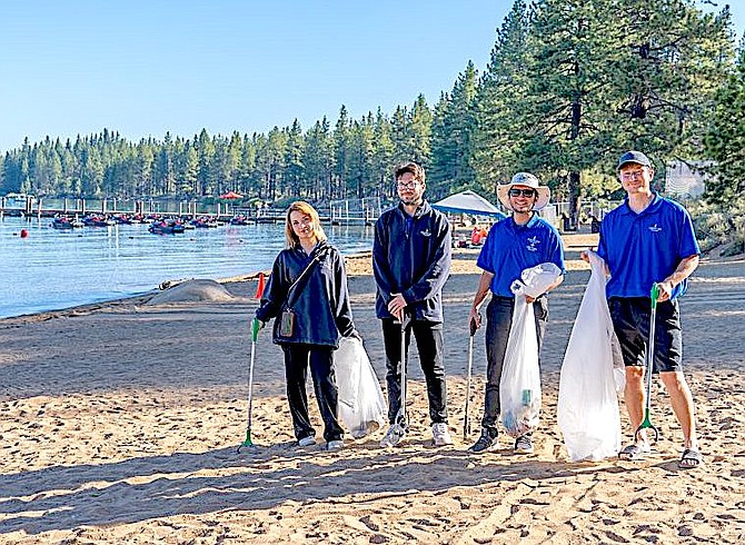 Volunteers picked up less than a ton of trash during the annual July 5 clean-up.