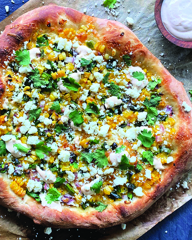 Lynda Balslev's corny pizza.