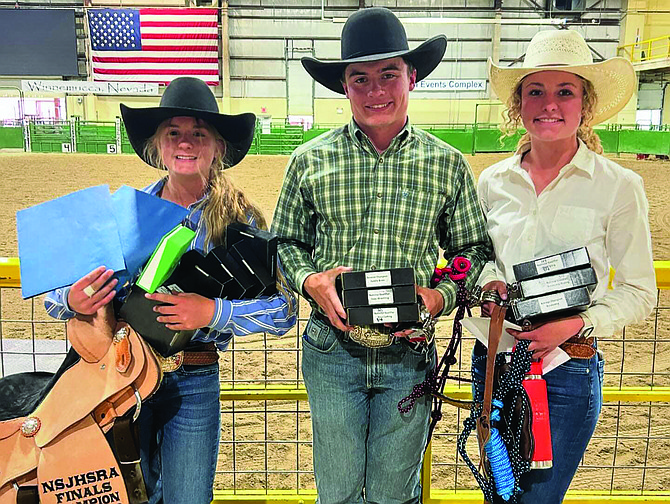 Louise, Billy and Matti DeLong at the Nevada State Finals in Winnemucca in May.