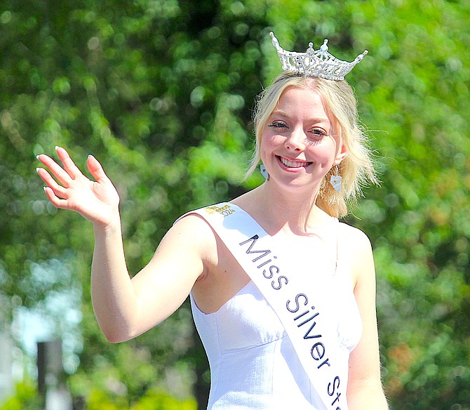 Carson City native Karrina Ferris participates in the Carson Valley Days Parade on June 8 in Minden.