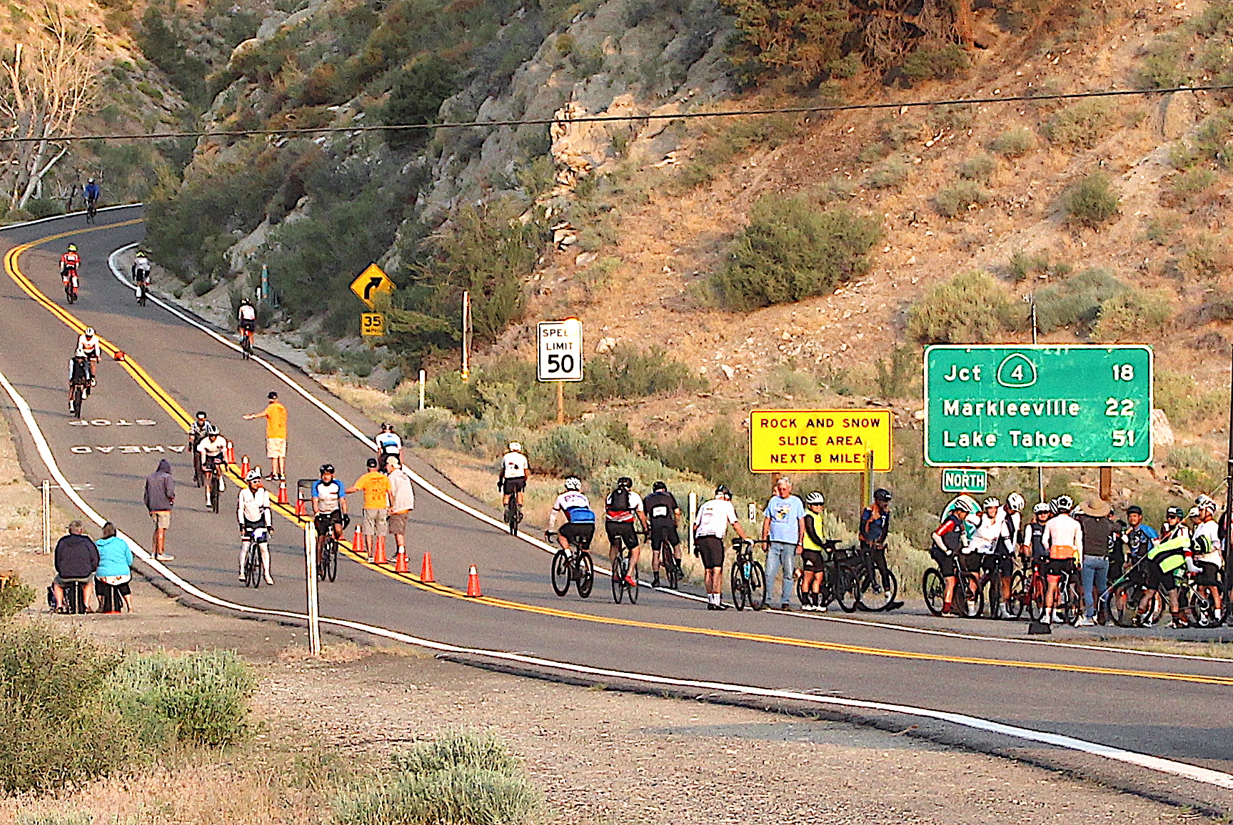 Death Ride draws hundreds of bicyclists to Alpine County Serving