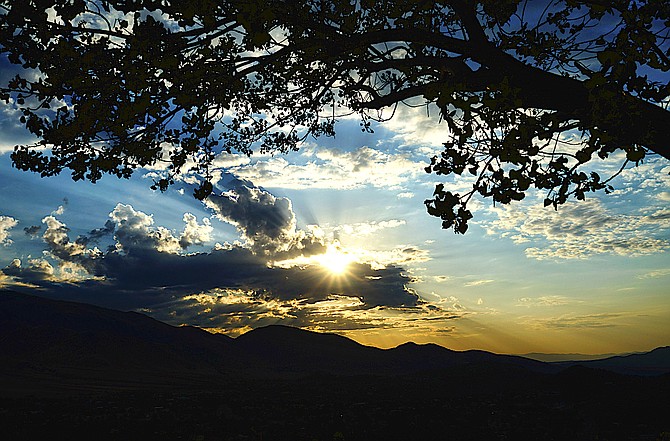 Sunday morning's sunrise over Topaz Ranch Estates by John Flaherty.