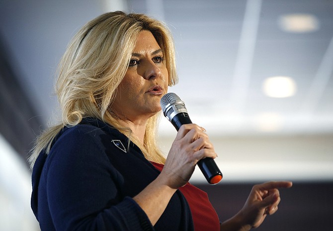 Michele Fiore participates in a debate in Henderson on April 26, 2016.