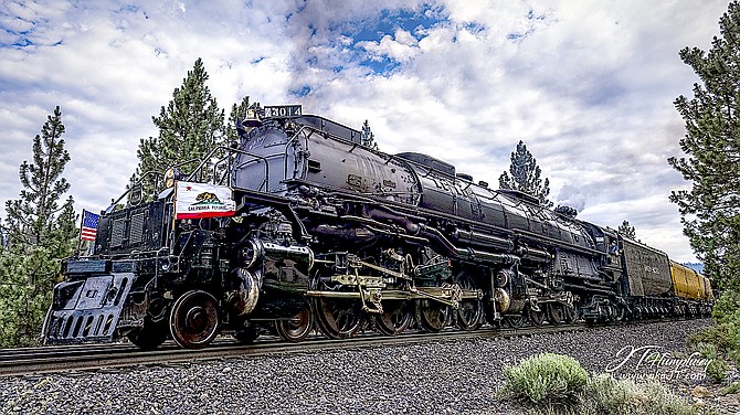 J.T. Humphrey captured this photo of Big Boy, the world’s largest operating steam locomotive, in Truckee on Sunday.