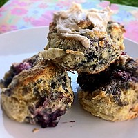 Tara Riddle: Blackberry buttermilk biscuits with a cinnamon whipped honey butter (recipe)