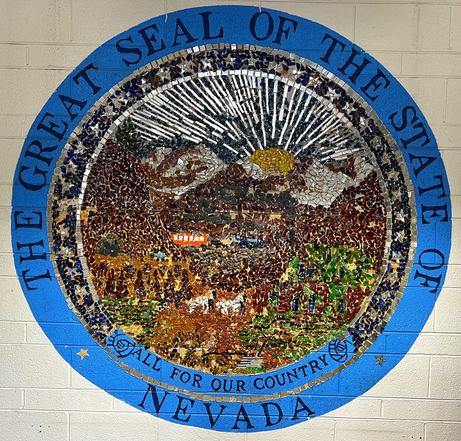 Mosaic seal of state uncovered at Carson City school | Serving Carson ...