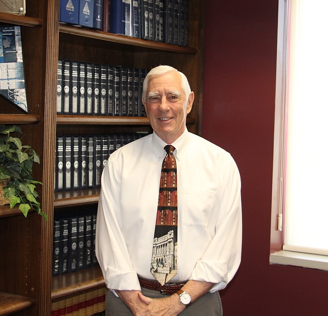 First Judicial District Judge James Todd Russell in his chambers in the Carson City Courthouse on July 24.