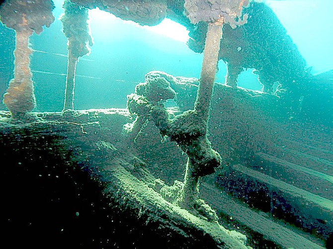 One of the spots in the underwater trail at Emerald Bay.