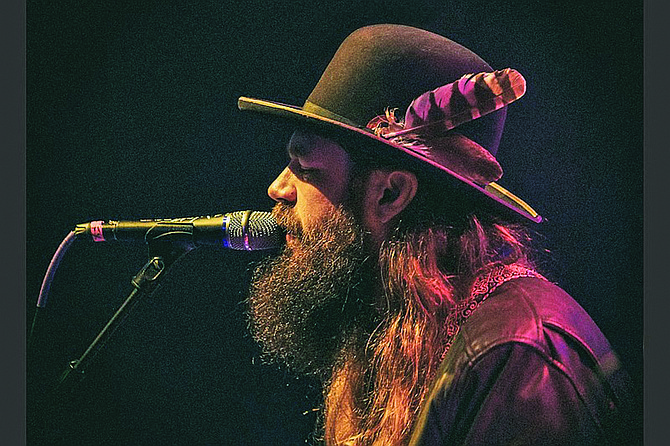 Country singer Ward Davis appears during the second night of the Fallon Cantaloupe Festival on Aug. 24.