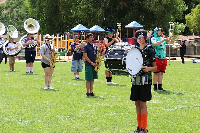 Carson High’s Blue Thunder Marching Band held camp Aug. 5-9 at Bordewich Bray Elementary School.