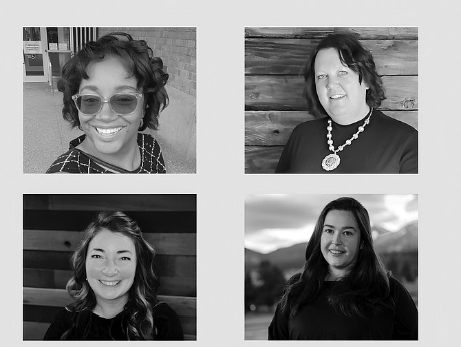 Newly hired Extension county coordinators will streamline Extension operations and drive program agendas with enhanced effectiveness and efficiency. Clockwise, from top left: Jessica Hendrickson, Heather Nield, Kristen Burr and Keyna Vandervort.