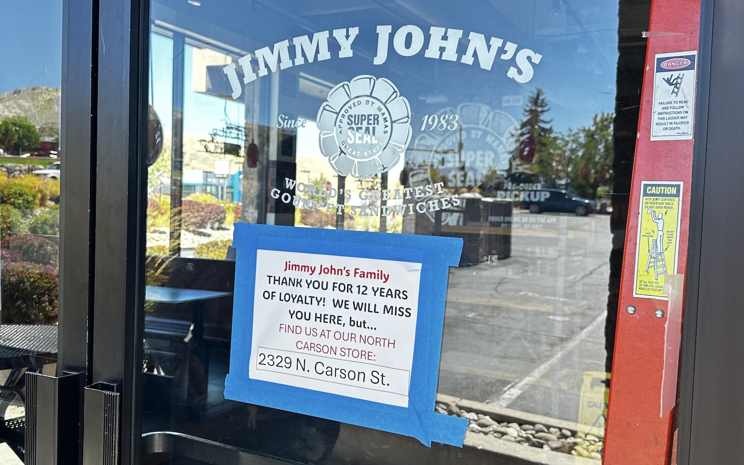 Jimmy John’s in South Carson closes; second location remains open