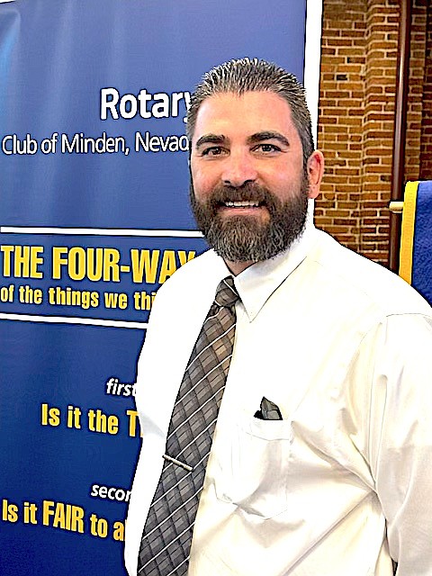 Douglas School Superintendent Frankie Alvarado talks to Rotary.