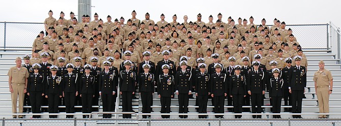 Carson City Naval Junior Reserve Officer Training Corps cadets in November 2023.