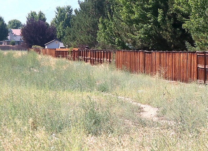 There is sort of a trail on the county's right of way for Drayton Boulevard.