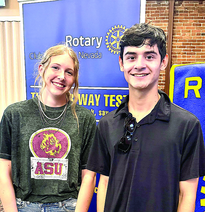 Douglas High School students Kaylee Bradford and Jacob Haire were selected to attend Rotary Youth Leadership Academy.