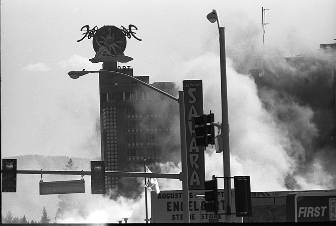 R-C photograher Jay Aldrich took this photo of the blast going off at Harvey's Casino on Aug. 27, 1980, in Stateline.