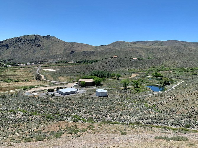 The Quill Water Treatment Plant in the foothills of west Carson City.