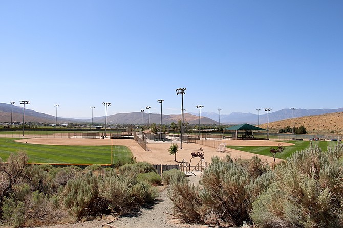 The four upper fields at Centennial Park on Aug. 30, 2024.