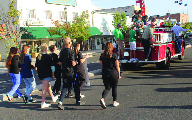 The annual Churchill County High School homecoming parade, pictured from last year, is on the first day of activities.