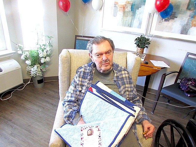 Vietnam veteran Warren Neale Richardson received a Quilt of Valor Sept. 20 for his service.