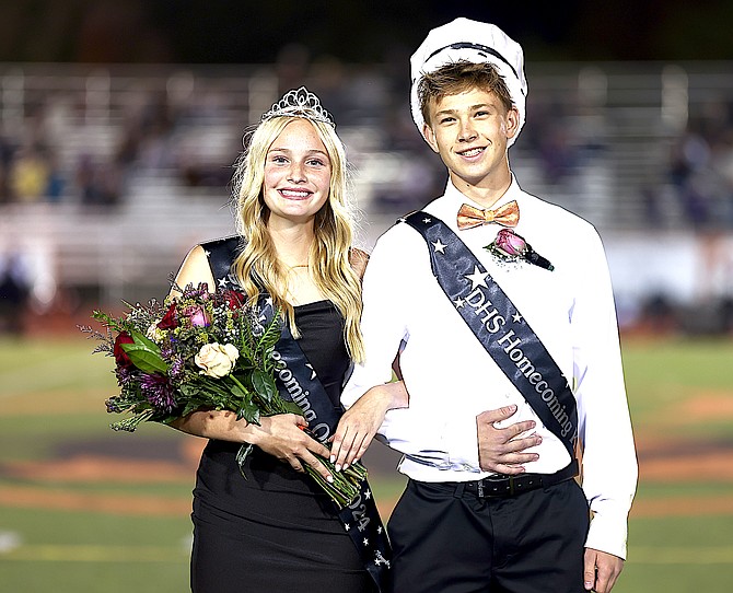 Ayla Nelson and Daniel Ward were named Homecoming Queen and King on Saturday.