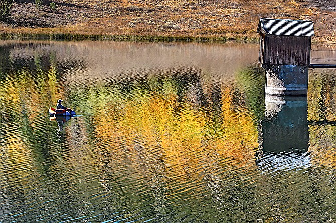 An angler casts a line at Heenan Lake in Alpine County west of Monitor Pass. Photo special to The R-C by Jay Aldrich