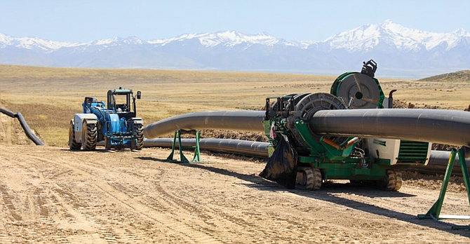 Installation of the Quinn Pipeline is essential for construction at Thacker Pass to proceed, as it delivers water from our permitted production well in the Quinn River Basin to the site. The pipeline is now operational and delivering water to the construction ponds to be used for dust control. The permanent pipeline is below surface and the six-mile path where the work occurred is being reclaimed.