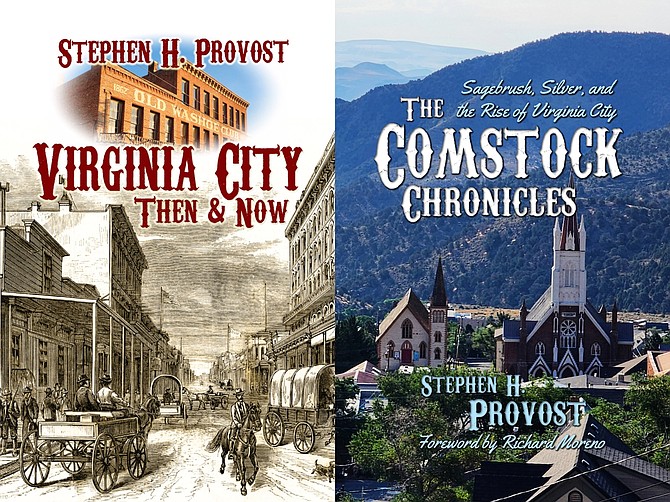 The covers for two books on Virginia City and the Comstock Lode recently published by Carson author Stephen H. Provost