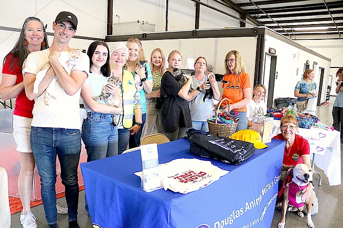 Members of the Douglas Animal Welfare Group at Pet-A-Palooza on Sunday.