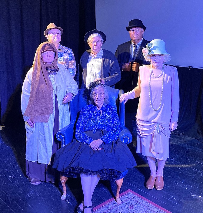 The Fallon Theatre will host the second annual Chautauqua Theatre performance, “Nevada’s Pioneering Spirits,” Oct. 12 at 3 p.m.
Performers in the front row are, from left, Pam Duarte, Jennie Mader and Deb Stewart. 
In the top row are, from left, Mel Glover, Glen Perazzo and Tom Jones.