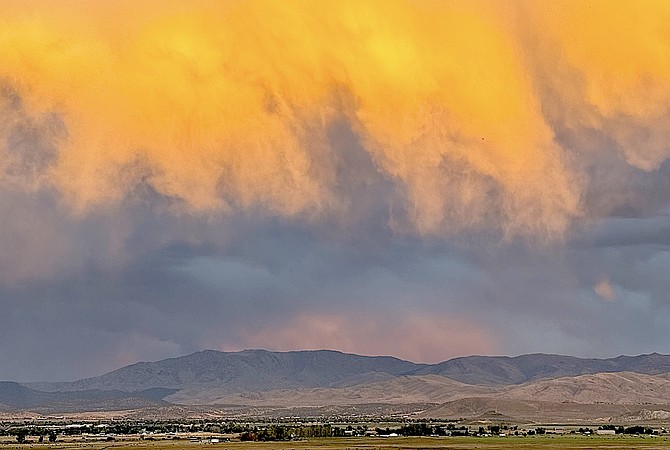 It looked like it might rain on the evening of Oct. 8 in this photo taken by Katherine Replogle. No precipitation has been recorded in the first dozen days of the 2024-25 water year.