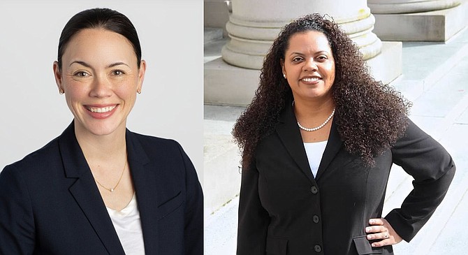 Judicial candidates Whitney Rivera (left) and Mary Anderson (right)