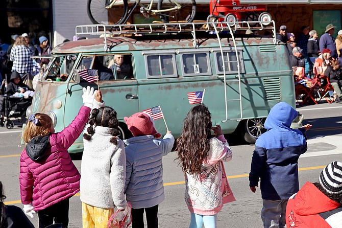 Kids enjoy the parade last year.