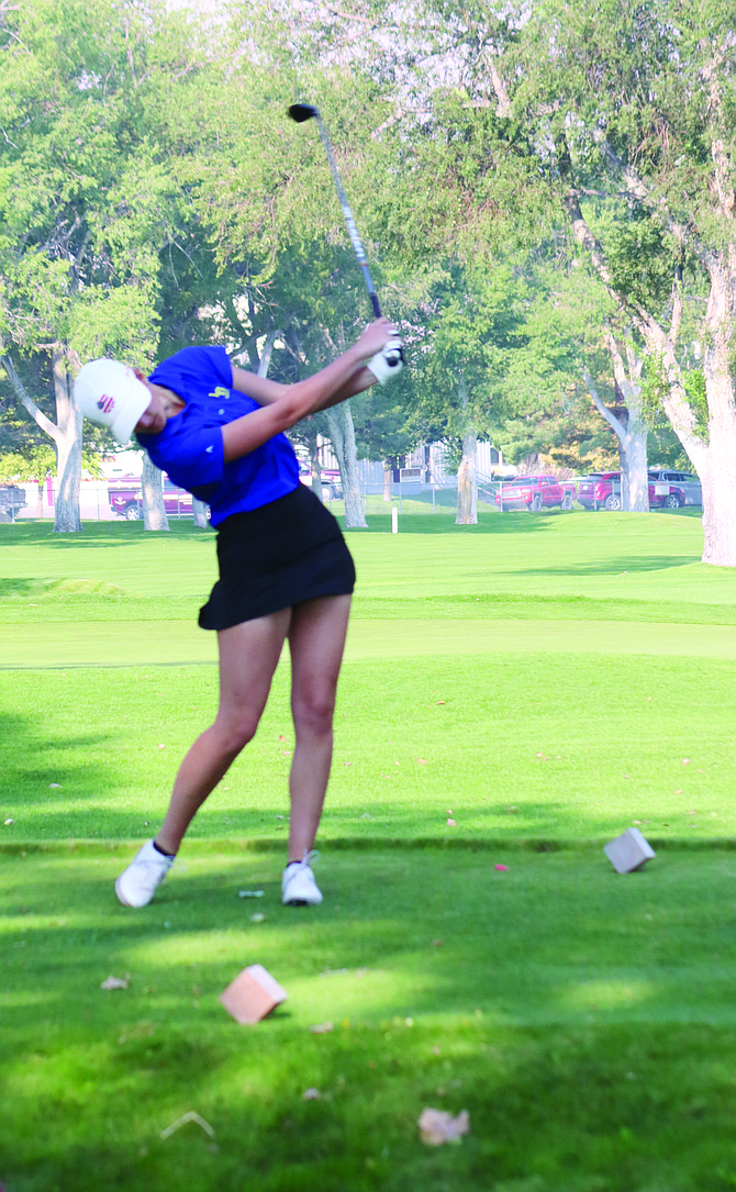 Lowry High School's Katie Cassinelli tied for third at the NIAA 3A State Girls Golf Championships in Dayton on Oct. 15-16.