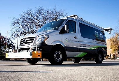 The AP Tech van to be used for the pavement survey in Carson City and Douglas County.