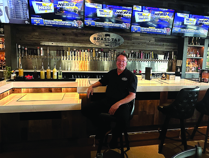 Brian Edwards, owner of the Brass Tap Craft Beer Bar on Steamboat Parkway in Damonte Ranch.