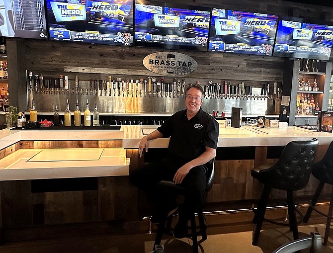 Brian Edwards, owner of the Brass Tap Craft Beer Bar on Steamboat Parkway in Damonte Ranch.