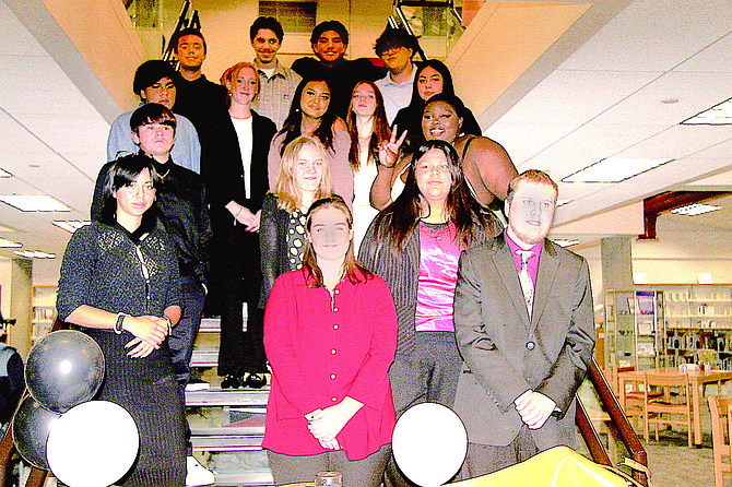 Douglas High School Jobs initiated and inducted 17 students during the Jobs for American Graduates-Nevada program ceremony at Douglas High School on Oct. 16.