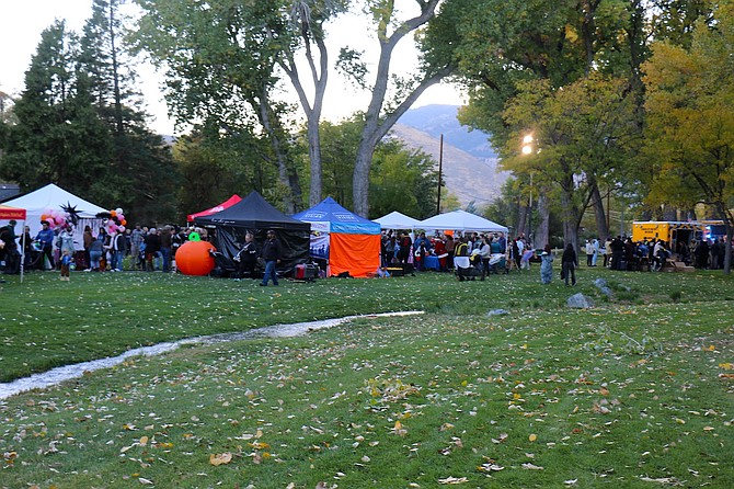 Mills Park in Carson City during the Boonanza event Oct. 24, 2024.