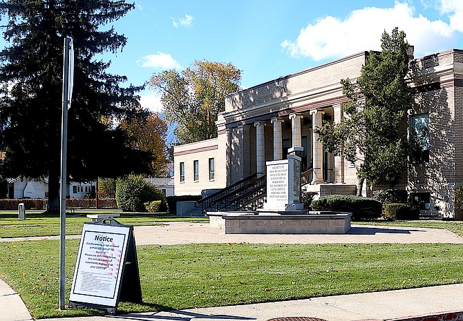 The Douglas County Courthouse is a polling place for voters who want to drop off ballots today and Monday. In-person early voting closes at 6 p.m. today at the Douglas County Community & Senior Center in Gardnerville.