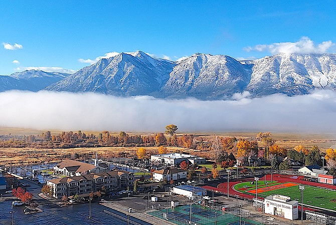 Minden resident Dan Casentini caught this drone photo of Minden and the Carson Range.