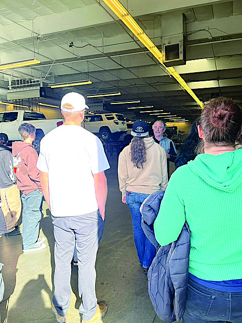 Members of Western Nevada College’s ROADS program and an Auto Mechanics class received a comprehensive tour of Carson City Toyota last month.