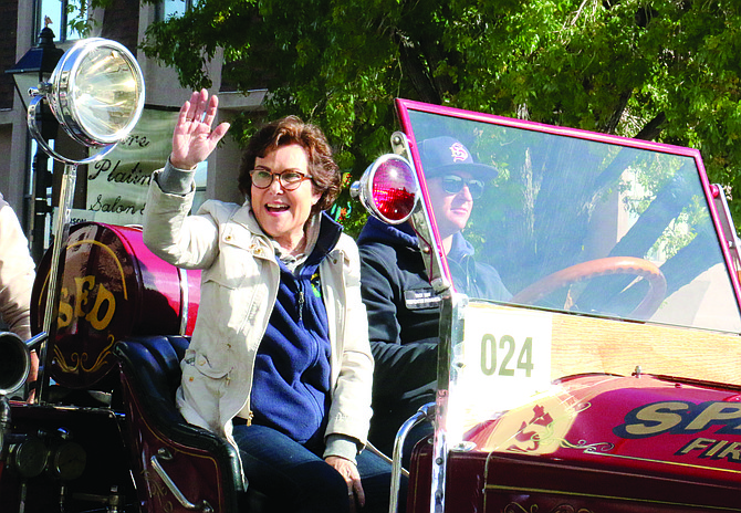 Sen. Jacky Rosen during October's Nevada Day Parade.