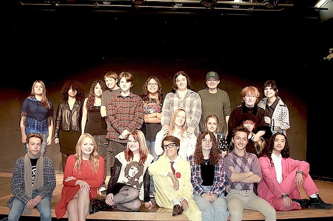 The Douglas High School Drama club is putting on a One-Act Festival with a drama and a comedy. The cast of both pictured.