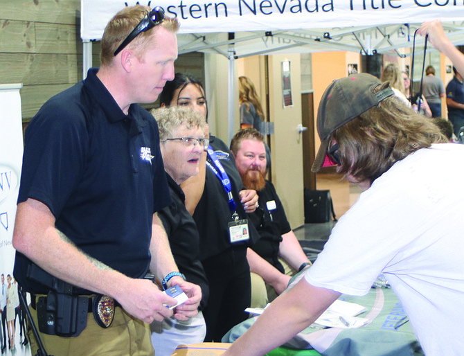 Fallon Police Department officers, including Daniel Groom, participated in multiple community events in August.