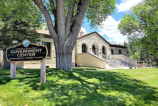 The Alpine County Government Center is located in the historic courthouse in Markleeville.