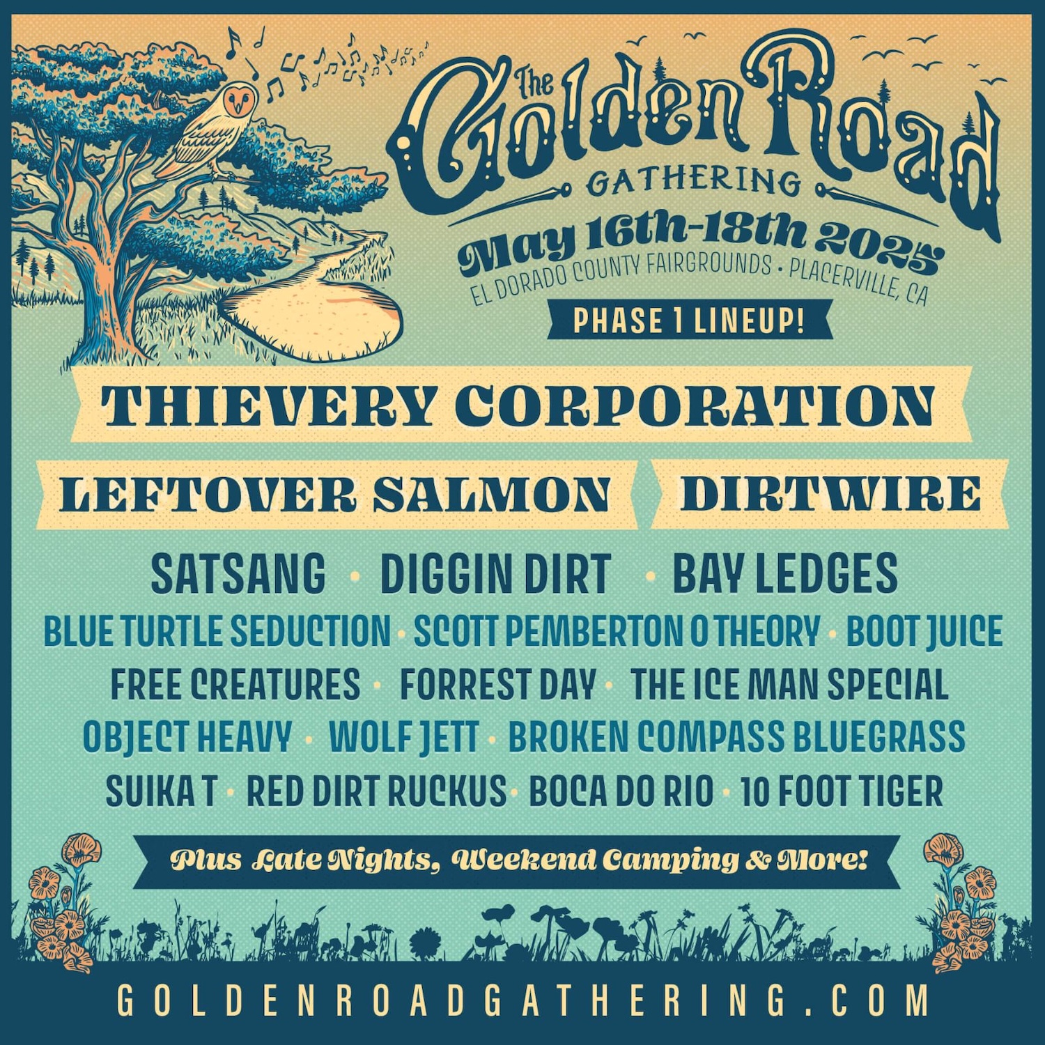 Golden Road Gathering announces initial lineup for May music