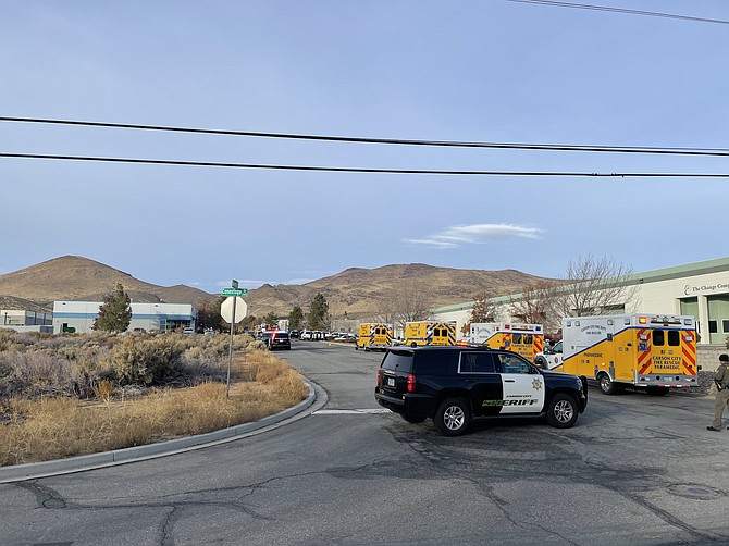 The Carson City Sheriff's Office was called in to assist the Carson City Fire Department for a report of a fire at a business at Metric Way Nov. 19.