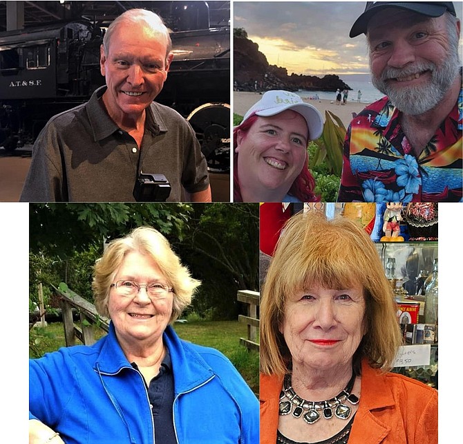 Authors Bill Brown, Susan and Stephen Provost, Andrea Smutz and Janice Oberding.